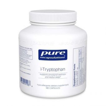 L-триптофан, l-Tryptophan, Pure Encapsulations, 180 капсул