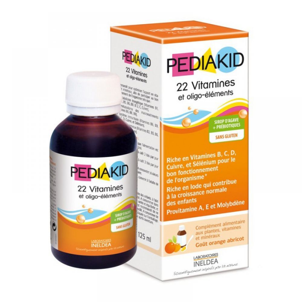 Мультивитамины для детей, сироп, 22 Vitamins & minerals, Pediakid, 125 мл