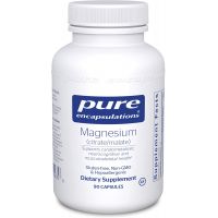 Магній цитрат/малат, Magnesium (citrate/malate), Pure Encapsulations, для підтримки засвоєння поживних речовин, кісток та здоров'я серця, 90 капсул