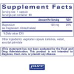 Магний цитрат/малат, Magnesium (citrate/malate), Pure Encapsulations, для поддержки усвоения питательных веществ, костей и здоровья сердца, 90 капсул