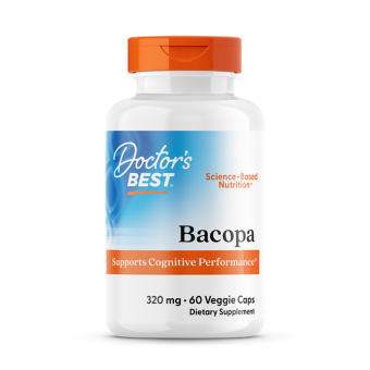 Бакопа, Bacopa With Synapsa, Doctor's Best, 320 мг, 60 капсул