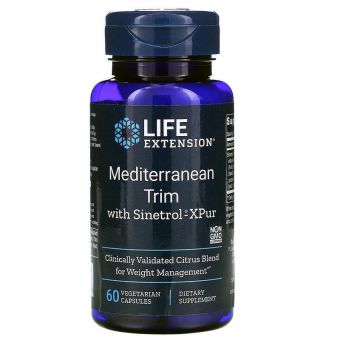 Зниження ваги, Mediterranean Trim, Life Extension, 60 капсул