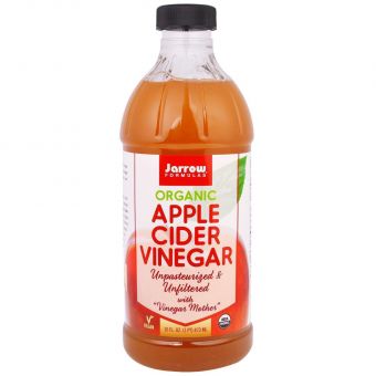 Яблучний оцет, Apple Cider Vinegar, Jarrow Formulas, органічний, 473 мл