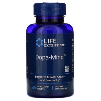 Дофамін: формула для мозку (Dopa-Mind), Life Extension, 60 таблеток