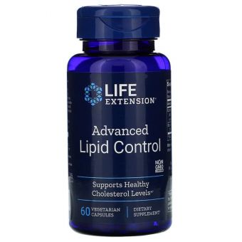  Уровень липидов: усовершенствованная формула (Lipid Control), Life Extension, 60 капсул