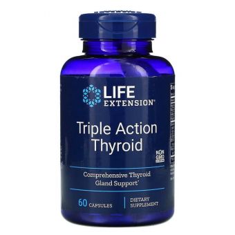 Підтримка щитовидної залози: тіроїд потрійної дії (Thyroid), Life Extension, 60 капсул