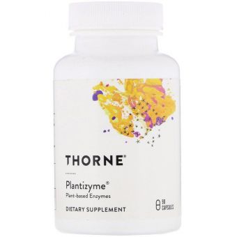 Энзимы, Plantizyme, Thorne, 90 капсул