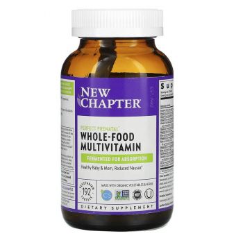 Витамины для беременных, Prenatal Multivitamin, New Chapter, 192 таблетки 