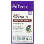 Цинк, пищевой комплекс, Zinc, New Chapter, 60 таблеток