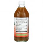 Яблочный уксус органик, Apple Cider Vinegar, Dynamic Health Laboratories, сертифицированный, детокс-тоник, 473 мл