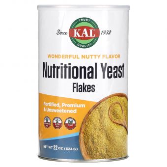 Дріжджі пластівцями несолодкі, Yeast Flakes, KAL, 624 г