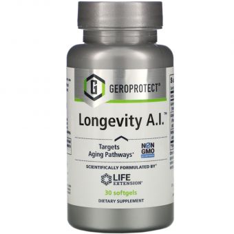 Формула долголетия, Geroprotect Longevity A.I., Life Extension, 30 капсул