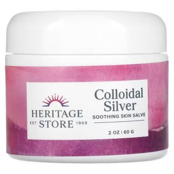 Мазь с коллоидным серебром, Colloidal Silver Salve, Heritage Products, 60 г