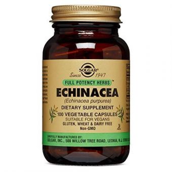 Эхинацея экстракт, Echinacea, Solgar, 100 вегетарианских капсул