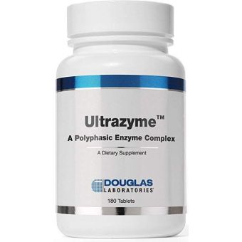 Ферментний комплекс, Ultrazyme (A Polyphasic Enzyme), Douglas Laboratories, 180 таблеток