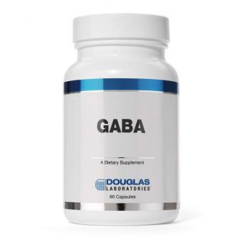 ГАМК (гамма-аминомасляная кислота), Gaba, Douglas Laboratories, поддержка нейротрансмиттеров мозга, циклов сна и температуры тела, 500 мг, 60 капсул