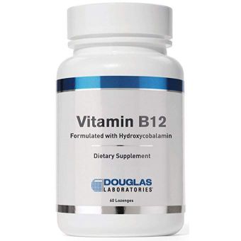 Вітамін В12 гідроксікобаламін, Vitamin B12, Douglas Laboratories 2500 мкг, 60 швидкорозчинних таблеток