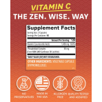 Липосомальный витамин C (Vitamin C), Zenwise Health, 500 мг, 180 веганских капсул