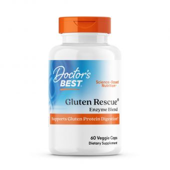 Расщепление глютена, Gluten Rescue, Doctor's Best, 60 капсул