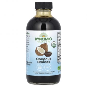 Кокосовий соус з амінокислотами, Coconut Aminos, Dynamic Health Laboratories, органік, 237 мл