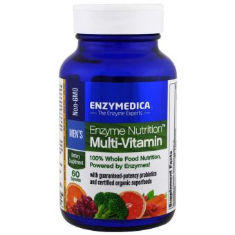 Мультивитамины для мужчин, Multi-Vitamin, Enzymedica, Enzyme Nutrition, 60 капсул