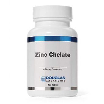 Цинк хелат, Zinc Chelate, Douglas Laboratories, хелатированный глюконовой кислотой, 50 мг, 100 таблеток