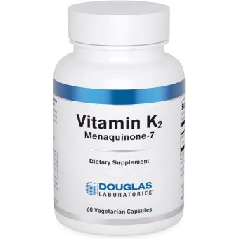 Витамин К2, Vitamin K2, Menaquinone-7, Douglas Laboratories, для поддержки формирования костей, минерализации и кровеносных сосудов, 60 капсул