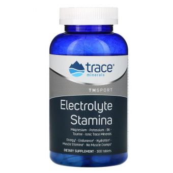 Электролиты для выносливости, Electrolyte Stamina, Trace Minerals Research, 300 таб.