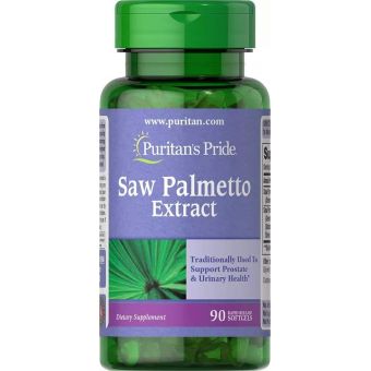 Со пальметто, Saw Palmetto, Puritan's Pride, экстракт, 90 гелевых капсул