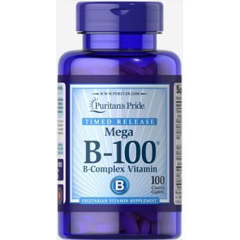 Витамин В-100 комплекс, Vitamin B-100®, Puritan's Pride, 100 капсул