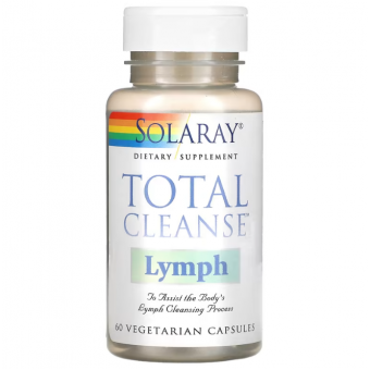 Детоксикация лимфы, Total Cleanse Lymph, Solaray, 60 вегетарианских капсул