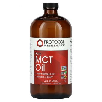 Масло MCT, Pure MCT Oil, Protocol for Life Balance, 946 мл