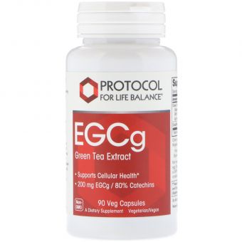 Екстракт зеленого чаю, EGCg Green Tea, Protocol for Life Balance, 90 капсул