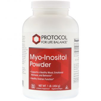 Мио-инозитол, Myo-Inositol Powder, Protocol for Life Balance, порошок, 454 г