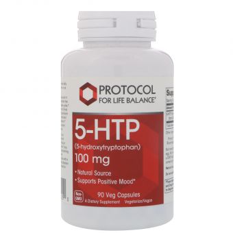 5-HTP (5-Гидрокситриптофан), Protocol for Life Balance, 100 мг, 90 капсул