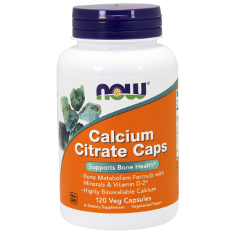 Цитрат кальция с минералами, Calcium Citrate, Now Foods, 120 вегетарианских капсул