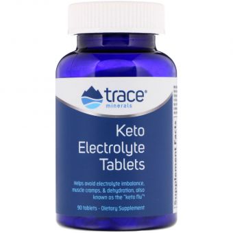 Кето-електролітні таблетки, Keto Electrolyte Tablets, Trace Minerals Research, 90 таб.