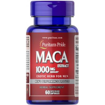 Мака для мужчин, Maca Herb for Men, Puritan's Pride, 1000 мг, 60 капсул