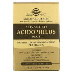 Пробиотики Ацидофил плюс, Advanced Acidophilus, Solgar, 120 вегетарианских капсул