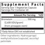 Бромелайн, Bromelain, Douglas Laboratories, поддержка костно-мышечной системы, 500 мг, 60 капсул