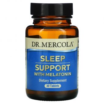 Формула для сна с мелатонином, Sleep Support with Melatonin, Dr. Mercola, 30 таблеток