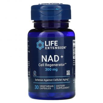 Никотинамид рибозид, NAD+ Cell Regenerator, Life Extension, 300 мг, 30 вегетарианских капсул