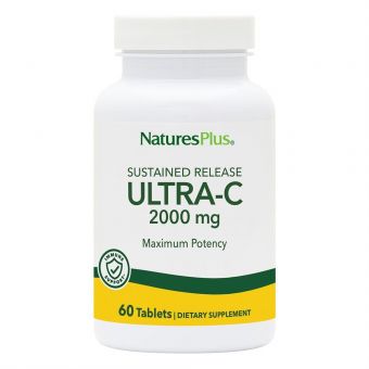 Вітамін С, Ultra-C, Nature's Plus, 2000мг, 60 таблеток