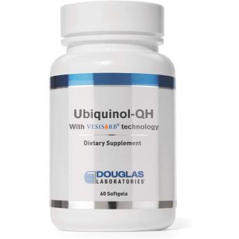 Убихинол, здоровое старение и сердечно-сосудистая функция, Ubiquinol-QH, Douglas Laboratories, 60 капсул