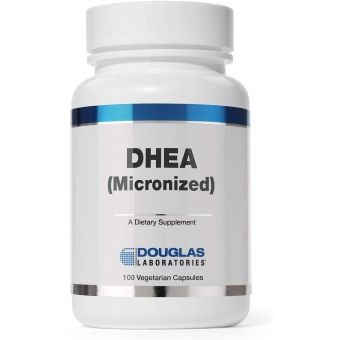 ДГЭА, DHEA, Douglas Laboratories, микронизированный, для поддержки иммунитета, мозга, костей, метаболизма и сухой массы тела, 25 мг, 100 капсул