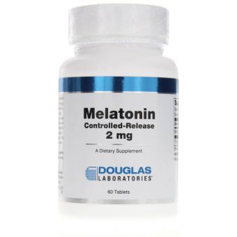 Мелатонін, контрольоване вивільнення, Controlled-Release Melatonin, Douglas Laboratories, підтримка сну, 2 мг, 60 таблеток