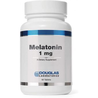 Мелатонін, Melatonin, Douglas Laboratories, 1 мг, 60 таблеток