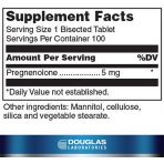 Прегненолон, Pregnenolone, Douglas Laboratories, 5 мг, 100 таблеток