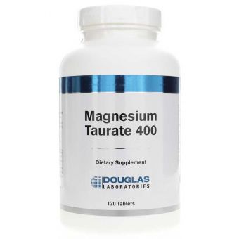 Магній таурат, Magnesium Taurate, Douglas Laboratories, підтримка роботи серця та формування кісток, 400 мг, 120 таблеток