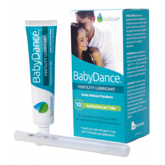 Смазка для фертильности, BabyDance Fertility Lubricant, Fairhaven Health,  1 тюбик (40 г) и 10 аппликаторов